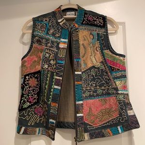 Colorful Pattern Chico’s Vest